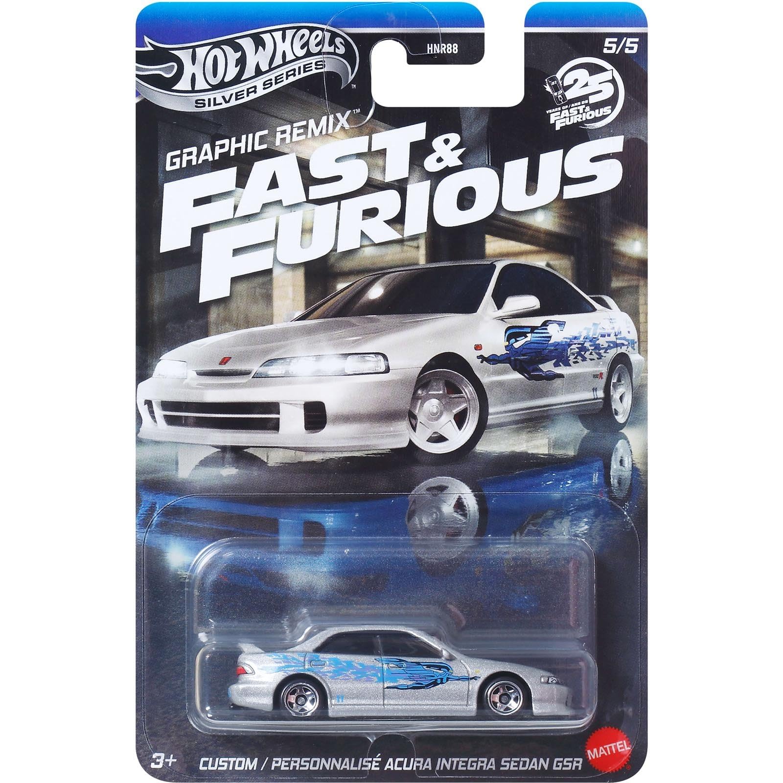 Hot Wheels - Set 5 Miniaturas - Velozes e Furiosos Graphic Remix